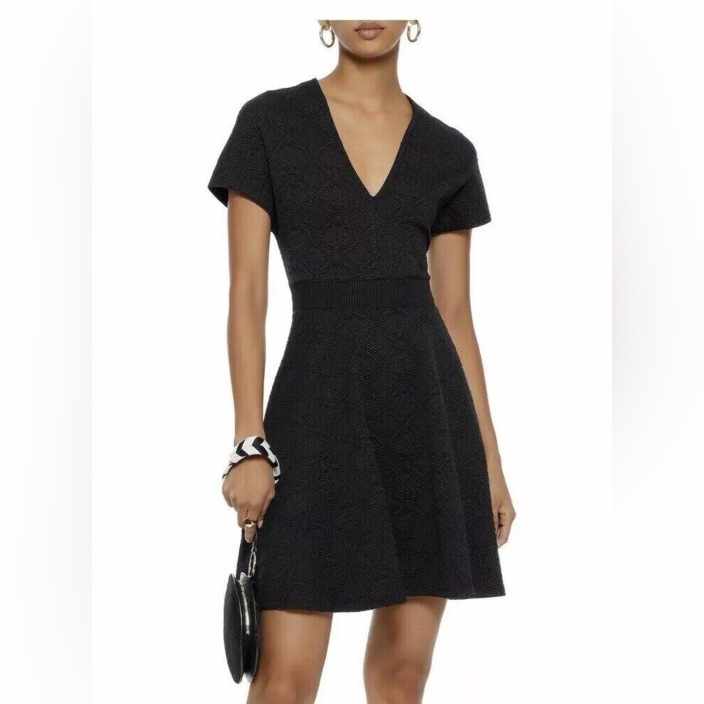 Opening Ceremony Black Textured Dress
